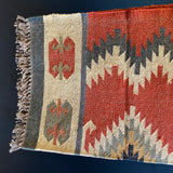 Kelim vloerkleed rood