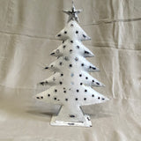 Kerstboom blik voor waxinelichtje