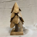 Teak houten kerstboom