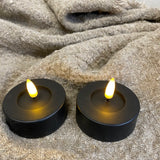Maxi waxinelicht LED - zwart