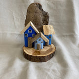 Noorse huisjes voor waxinelichtje