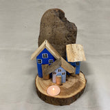 Noorse huisjes voor waxinelichtje