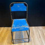 Industriële stoel - donkerblauw