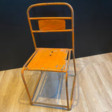 Industriële stoel - oranje