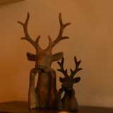 Hertenhoofd van steen