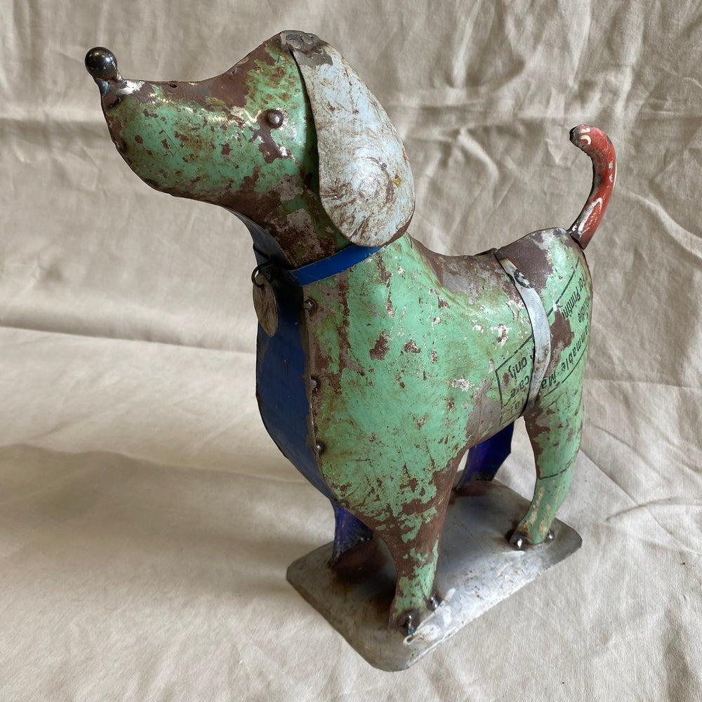 Grote hond van blik