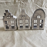 Huisjes voor waxinelichtje, bevroren look