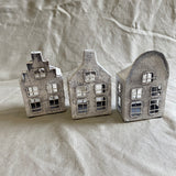 Huisjes voor waxinelichtje, bevroren look