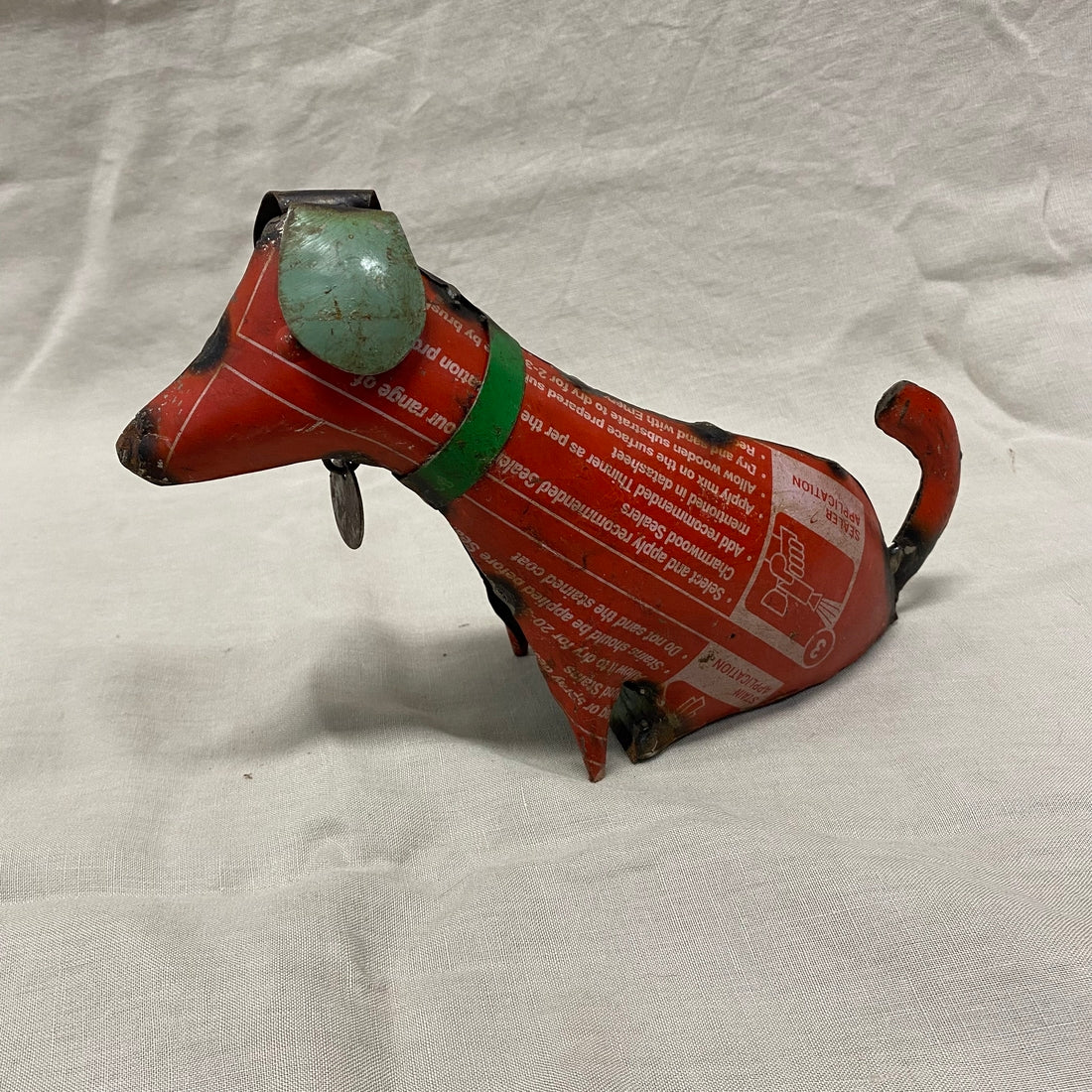 Metalen decoratie hond