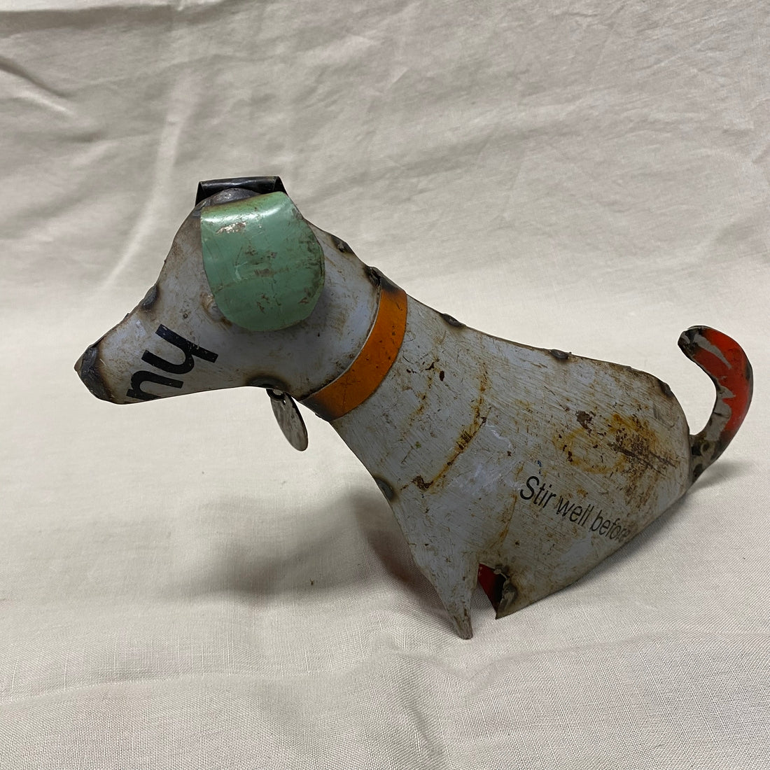 Metalen decoratie hond