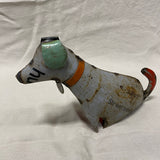Metalen decoratie hond