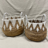 Zeegras mand Bohemian Basket